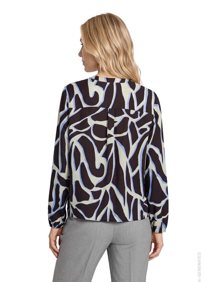 Betty & Co Blouse Antraciet 8826-3150