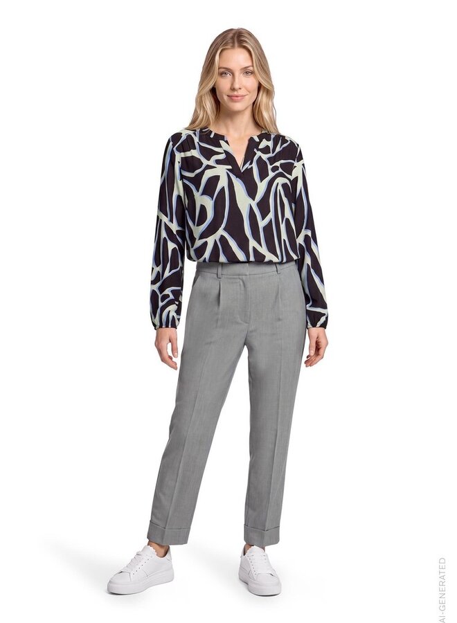 Betty & Co Blouse Antraciet 8826-3150
