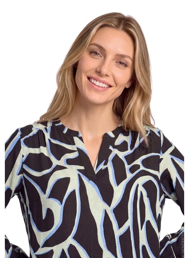 Betty & Co Blouse Antraciet 8826-3150