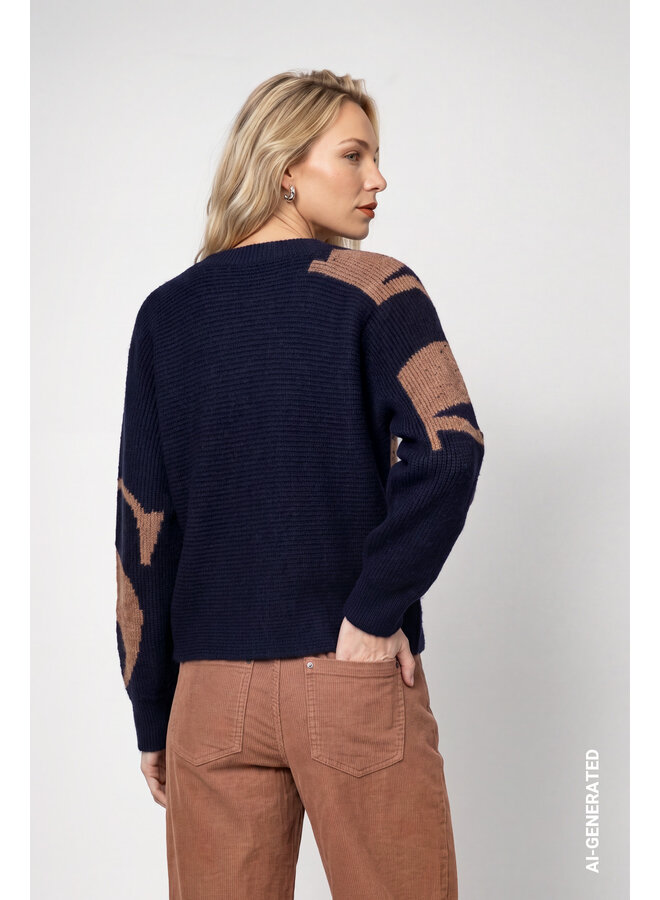 Monari Pullover Marine 810330