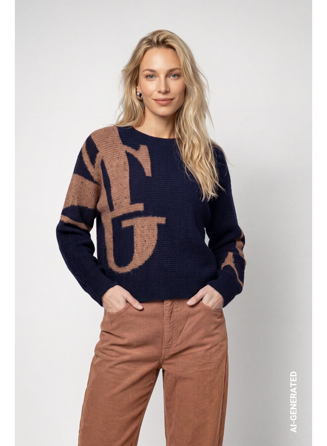 Monari Pullover Marine 810330