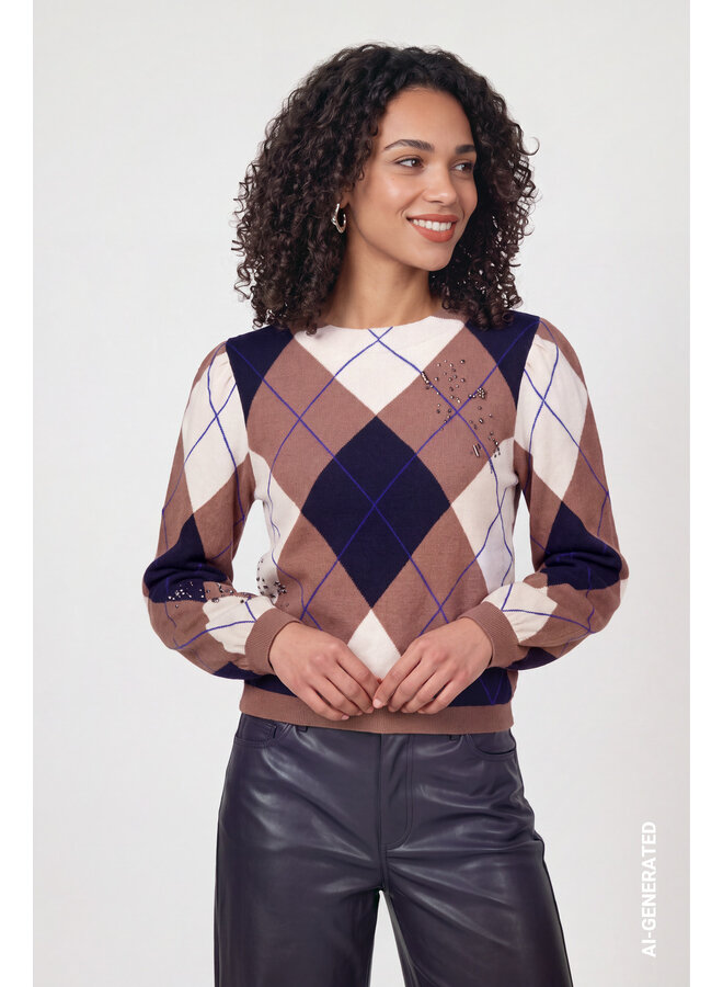 Monari Pullover Bruin 810364