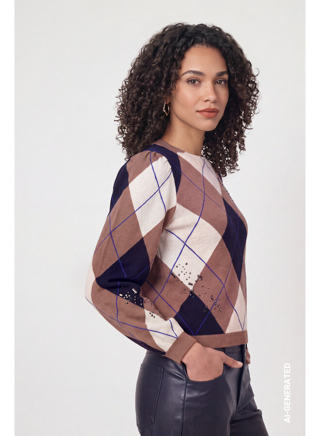 Monari Pullover Bruin 810364