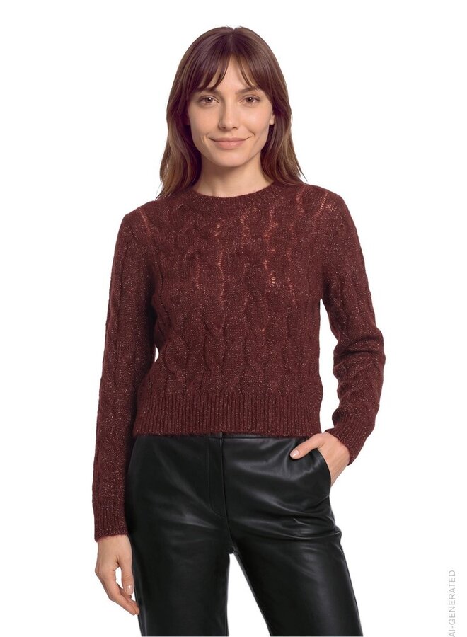 Betty & Co Pullover Roodbruin