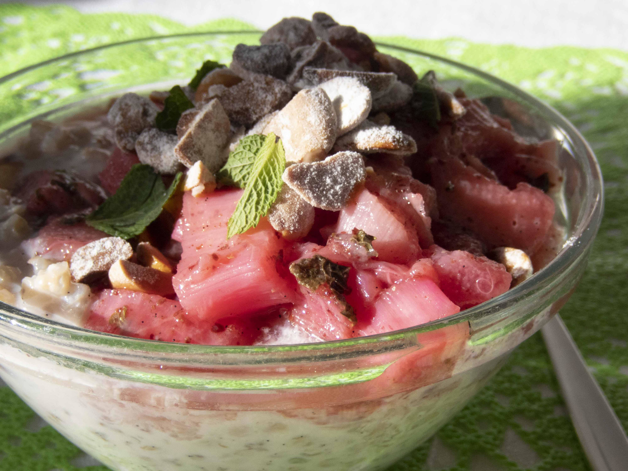 Boekweitpap met rabarber