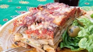 Boekweit lasagne met groene groente