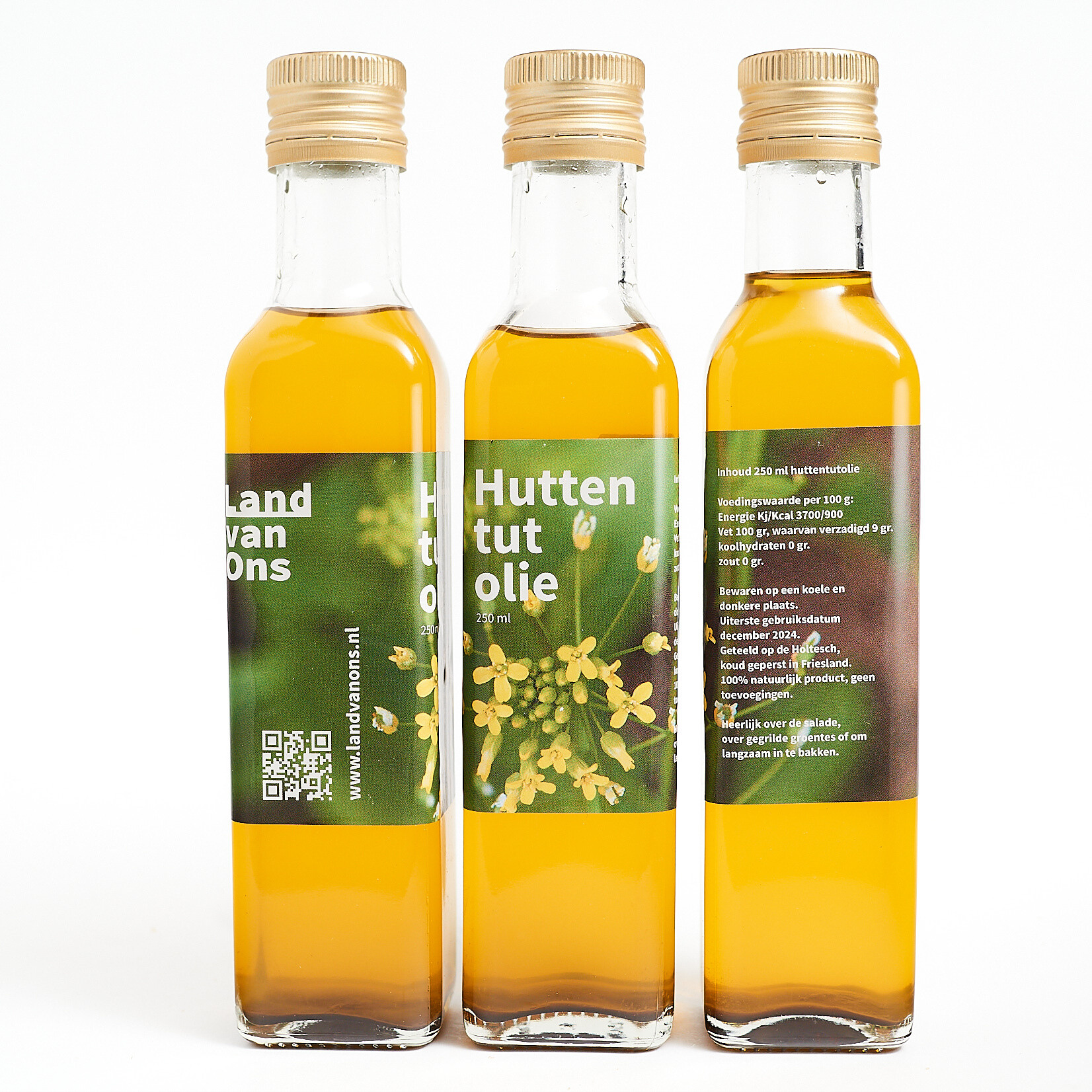 Huttentutolie, ongefilterd (250 ml)