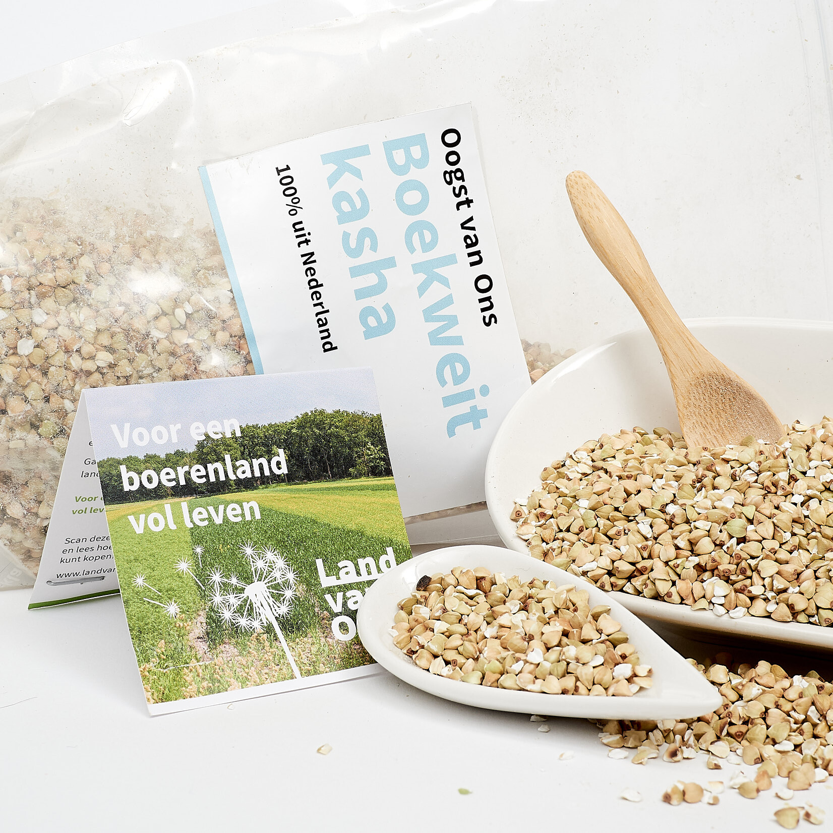 Boekweit kasha van de akkers van Land van Ons