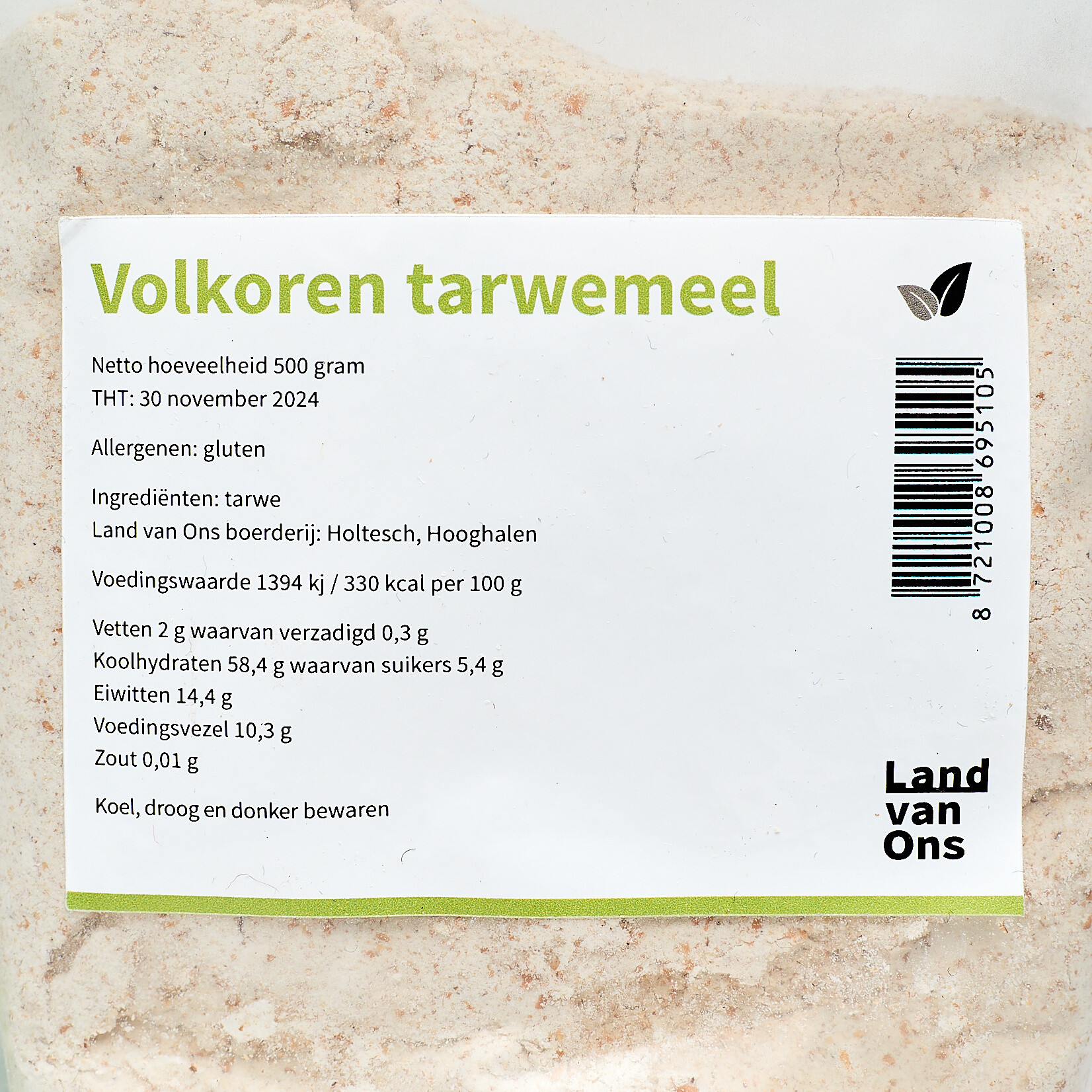 Volkoren tarwemeel van de Holtesch