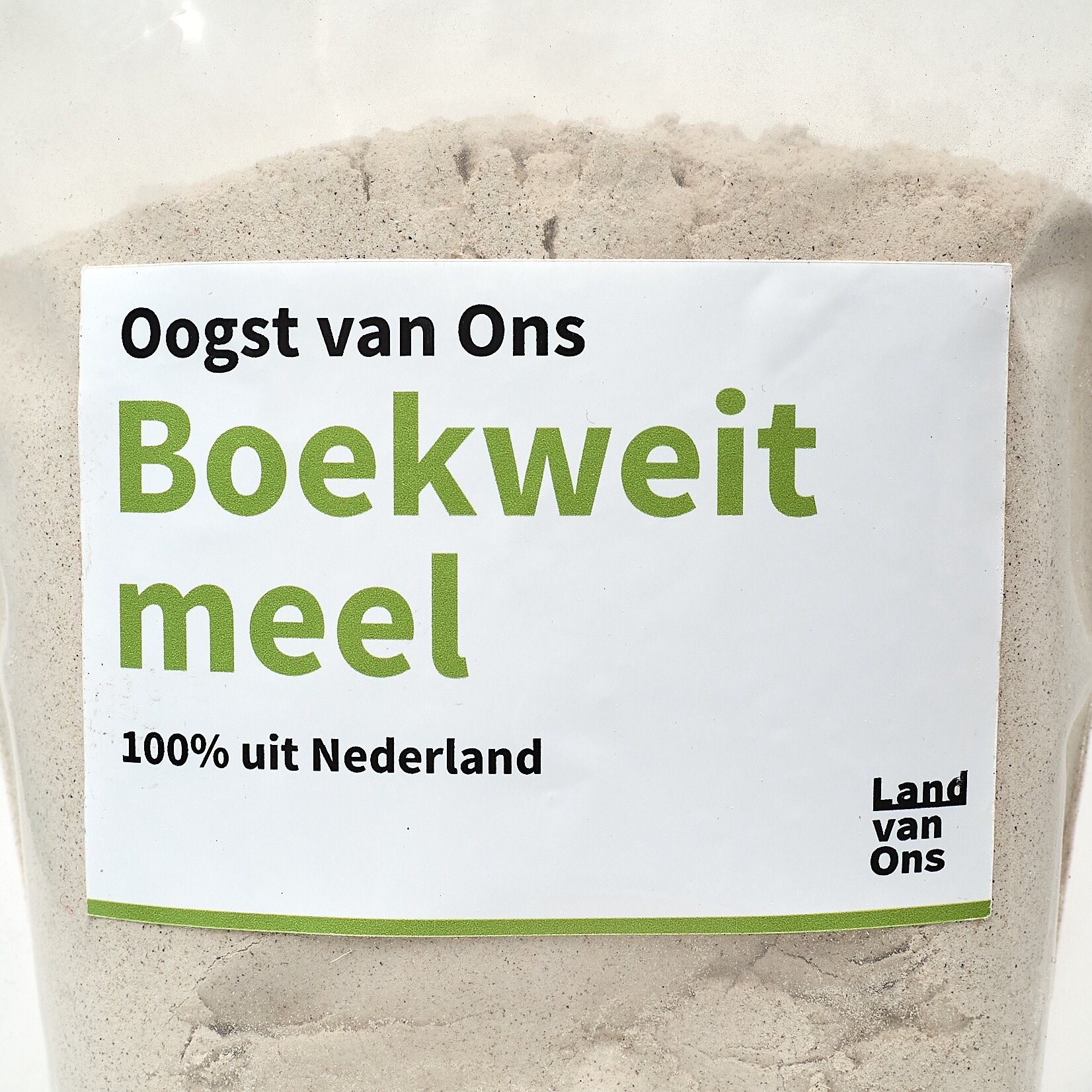 Boekweitmeel van de akkers van Land van Ons