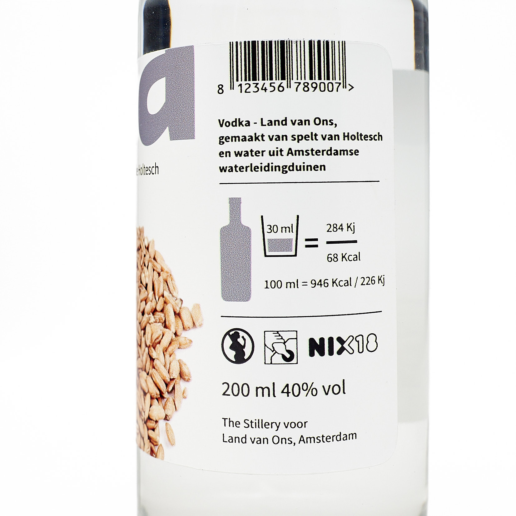 Vodka gestookt van spelt