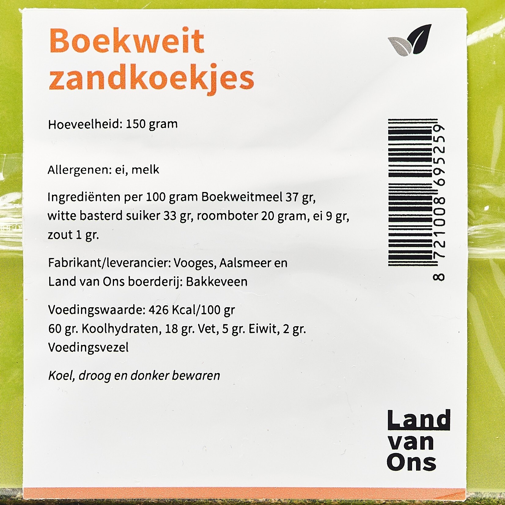Boekweit zandkoekjes