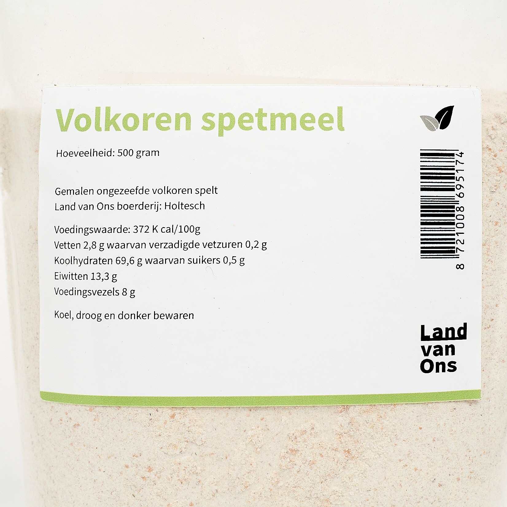 Speltmeel volkoren steengemalen