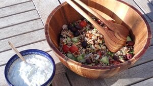 Boekweitsalade met Griekse twist Boekweitsalade met Griekse twist