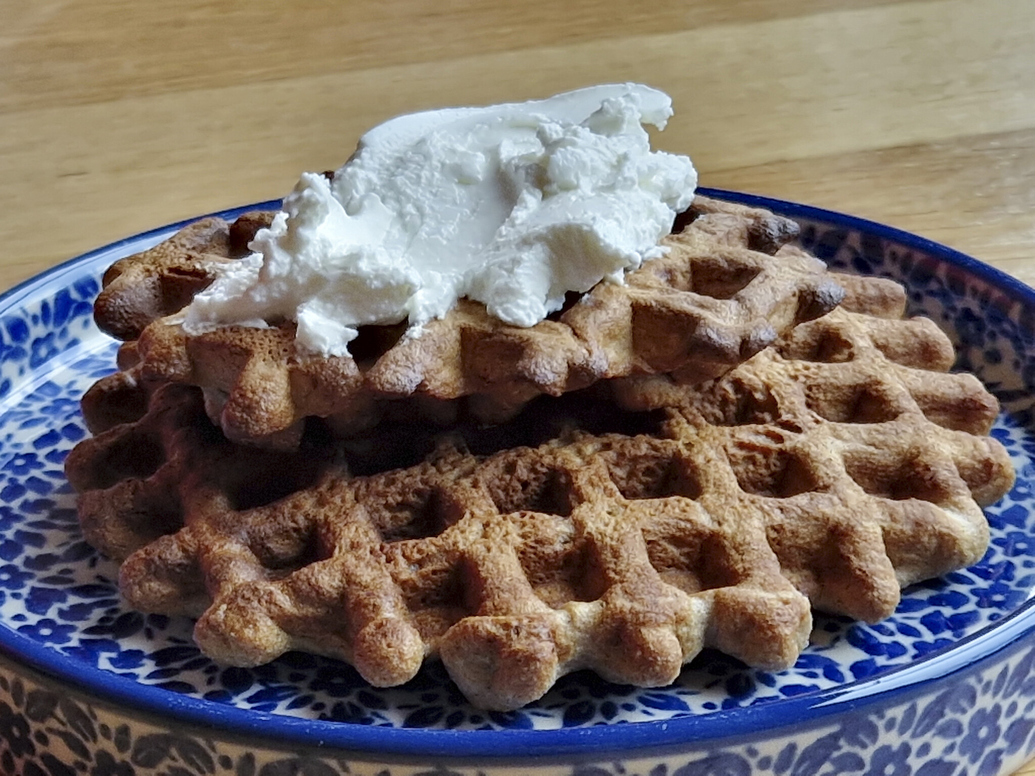 Boekweitwafels met geitenkaas