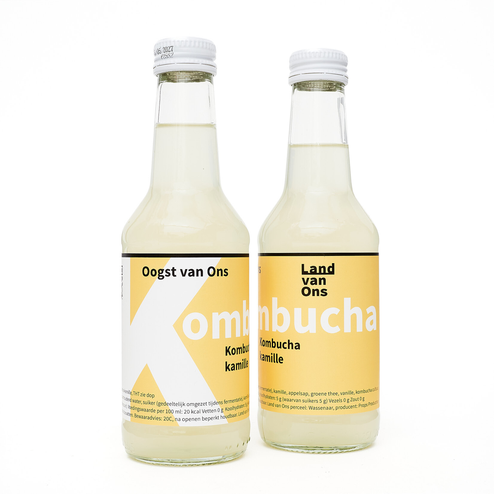 Kombucha in twee heerlijke smaken