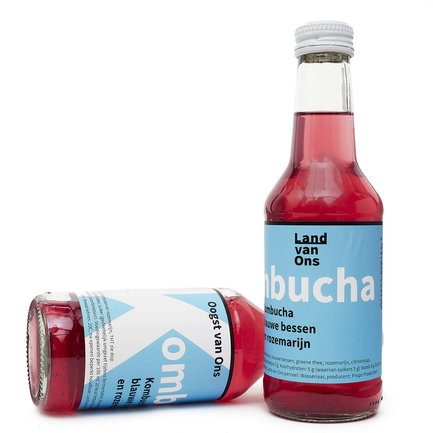 Kombucha in twee heerlijke smaken