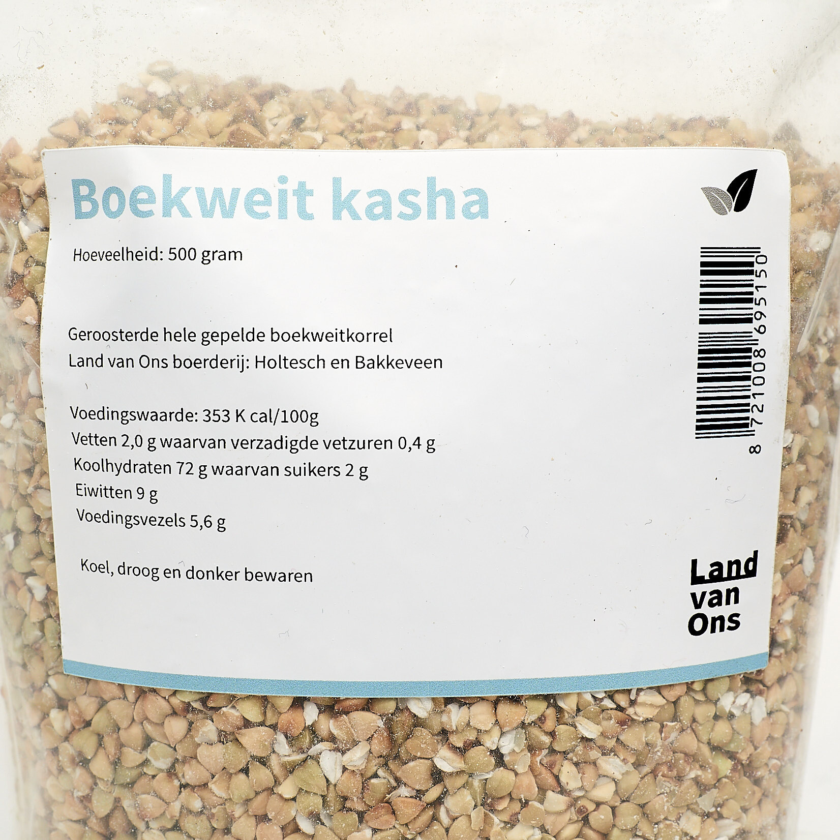 Boekweit kasha van de akkers van Land van Ons