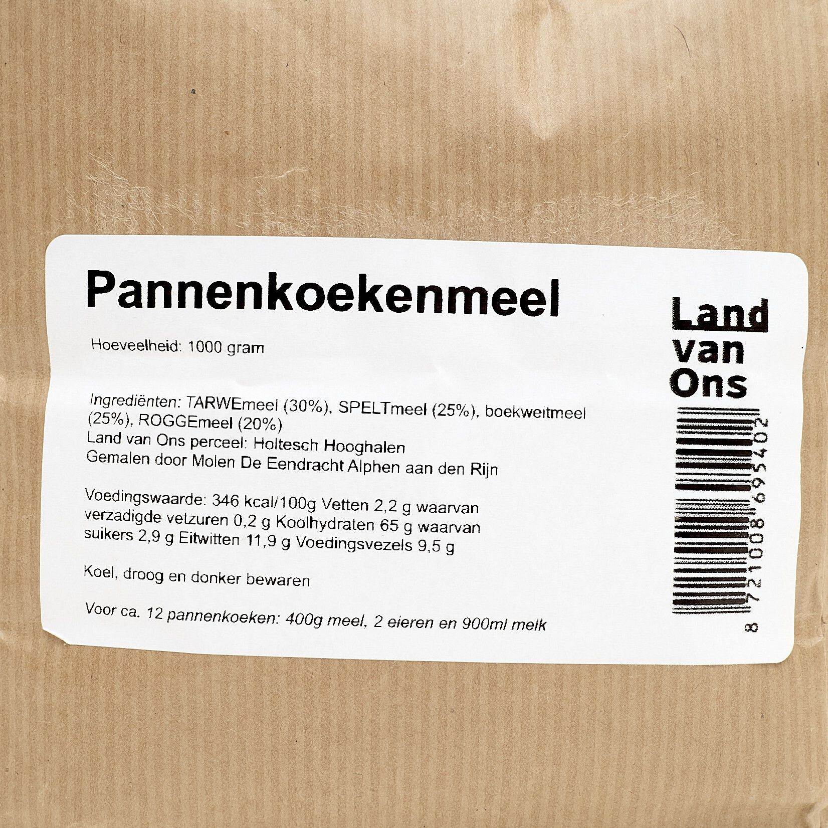 Pannenkoekenmeel volkoren viergranen