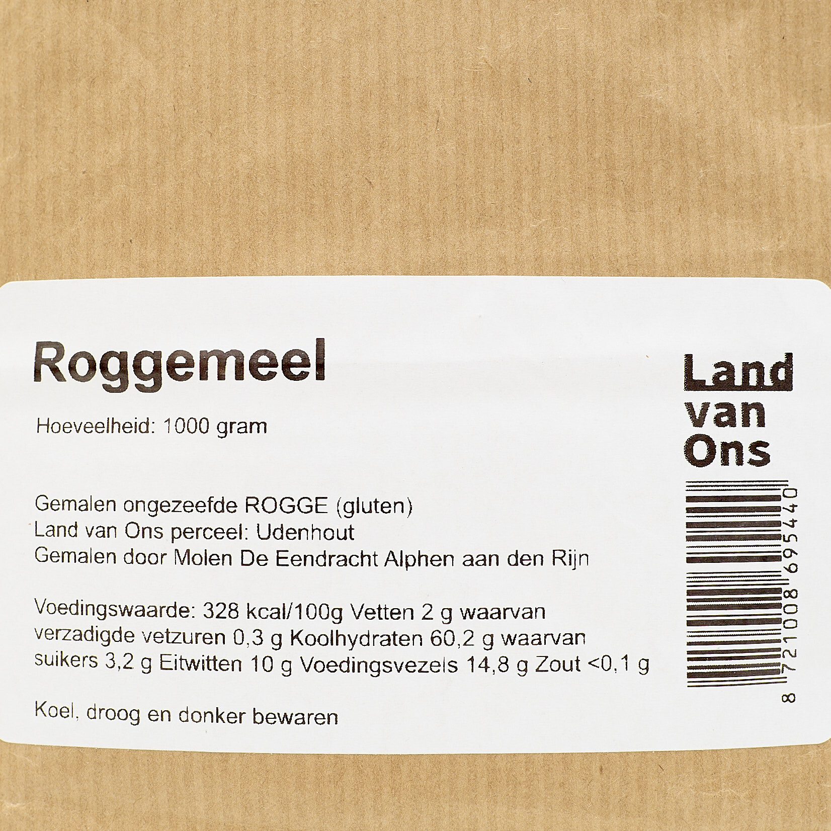 Roggemeel steengemalen volkoren