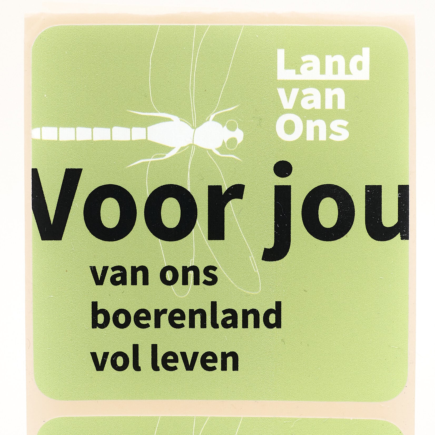 Cadeausticker Land van Ons