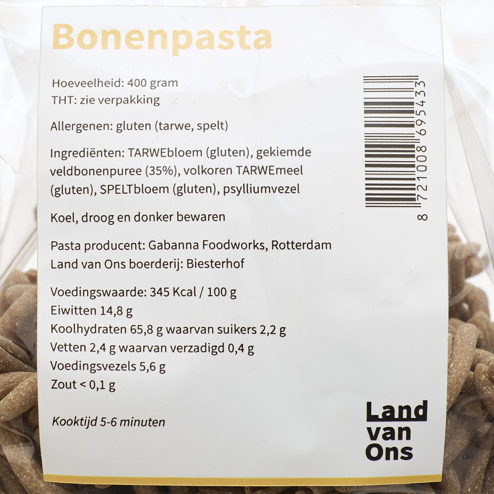 Bonenpasta (strozzapreti)