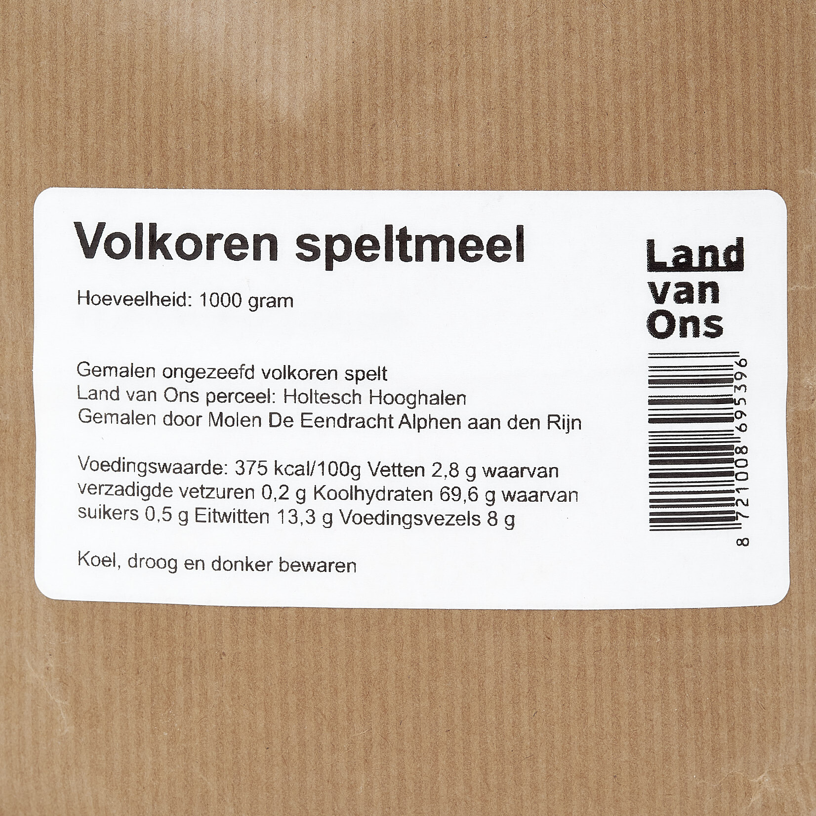 Speltmeel volkoren steengemalen