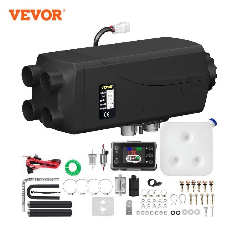 Vevor Diesel Heater Standkachel 8kW 12V met LCD-scherm en 4Pijp - VCTparts