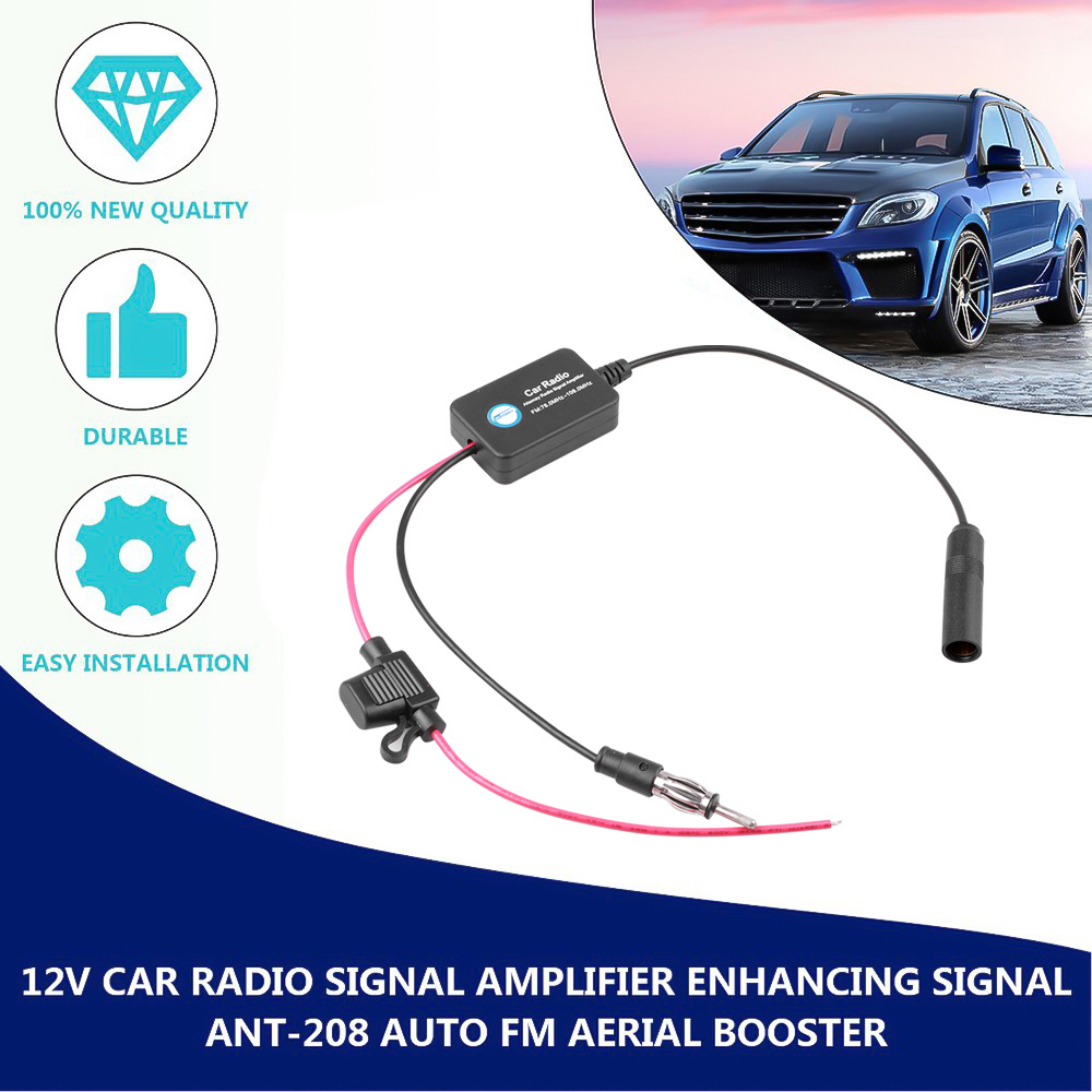 Aanval vrek Open Antenne Radio Signaal Versterker AM FM-Radio Autoradio Booster Elektro -  VCTparts