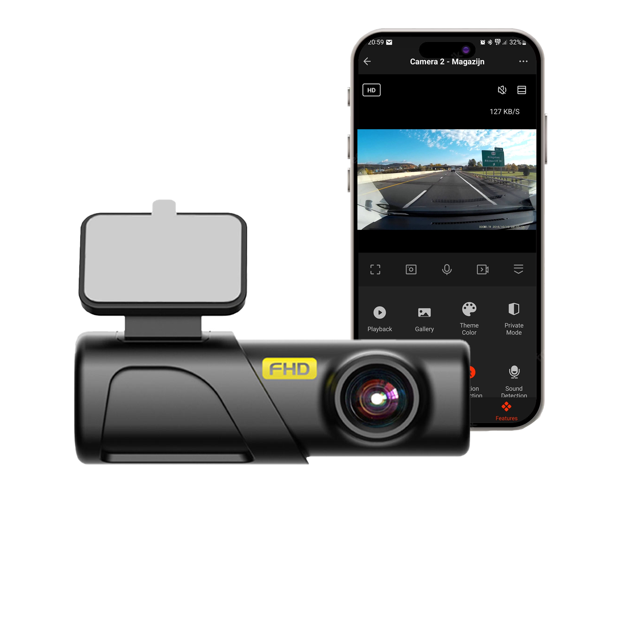 Strex Dashcam Voor Auto - Dashboard Camera - 1080P Full HD Auto Camera  met