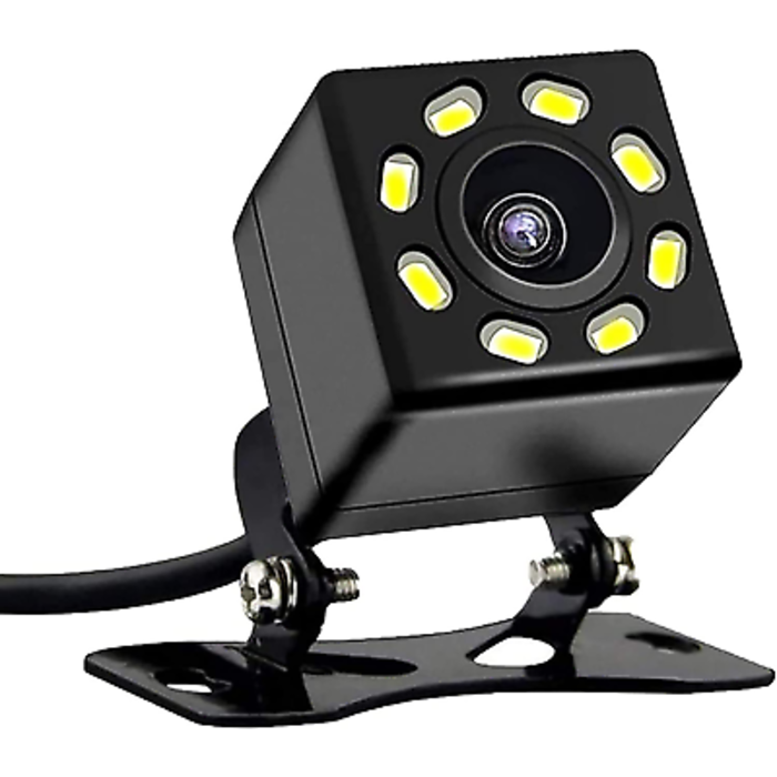 Einparts Universele Camera 8 LED voor / / Camper Zwart - VCTparts