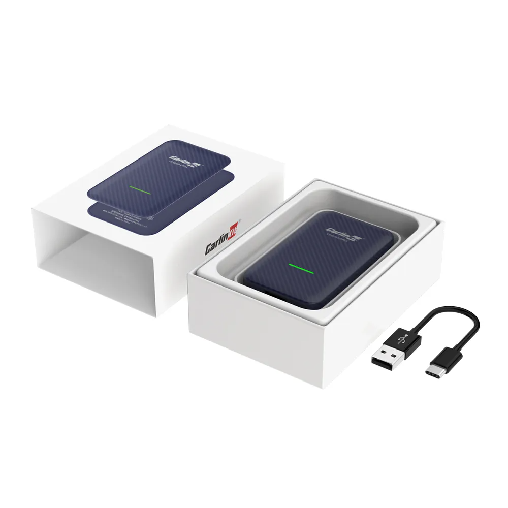Carlinkit USB sans fil Apple CarPlay Dongle et Android Auto pour