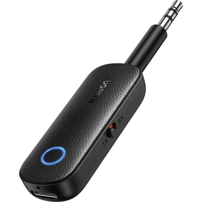 UGREEN Auto Bluetooth 5.0 Auto Transmitter & Receiver met 3.5mm AUX Zwart  (Airpods met Playsation 5 Adapter) 