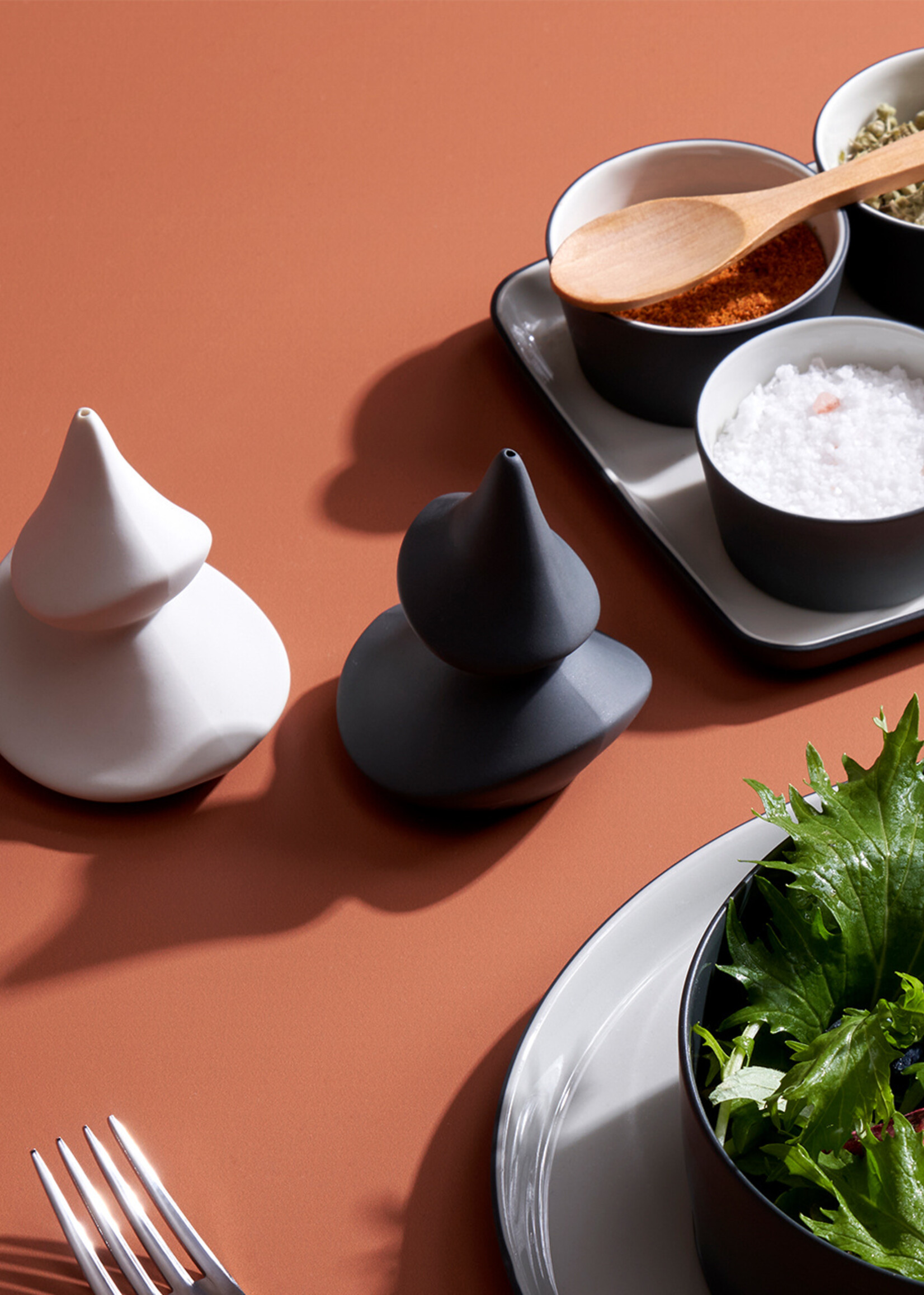 Esma Dereboy Pine Tree Pepper-Salt Shaker Porcelain – Ivory - Esma Dereboy