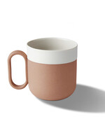 Esma Dereboy Capsule Tea Cup Porcelain - Coral&Ivory- Esma Dereboy 7x7x7.5cm