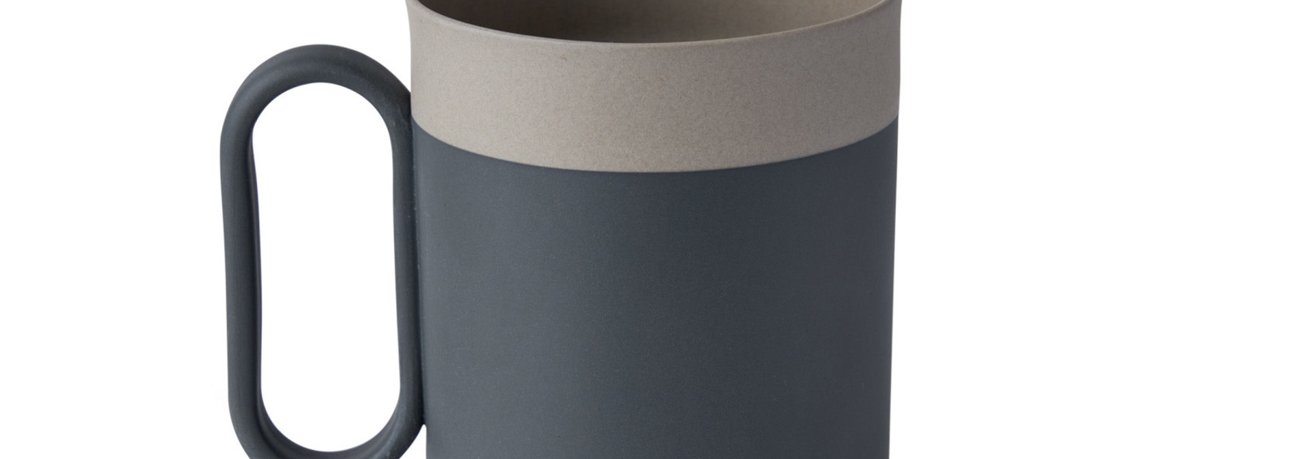 Capsule Mug Porcelain - Black&Rock- Esma Dereboy