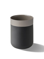 Esma Dereboy Capsule Large Water Cup Porcelain - Black&Rock- Esma Dereboy 7.5x7.5x10.5cm