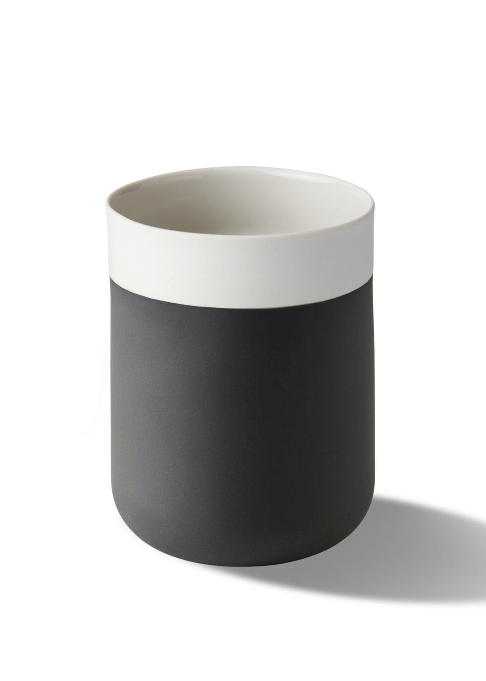 Esma Dereboy Capsule Large Water Cup Porcelain - Black&Ivory- Esma Dereboy 7.5x7.5x10.5cm