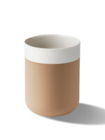 Esma Dereboy Capsule Large Water Cup Porcelain - Straw&Ivory- Esma Dereboy 7.5x7.5x10.5cm