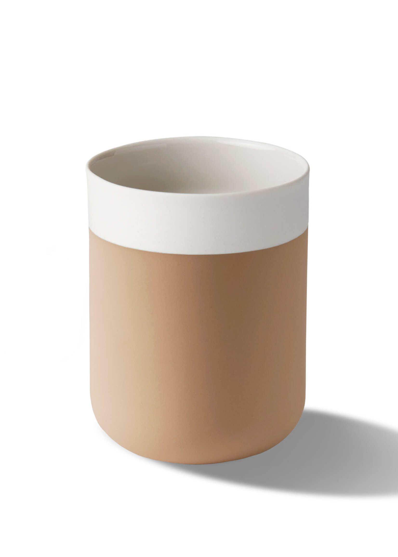 Esma Dereboy Capsule Large Water Cup Porcelain - Straw&Ivory- Esma Dereboy 7.5x7.5x10.5cm