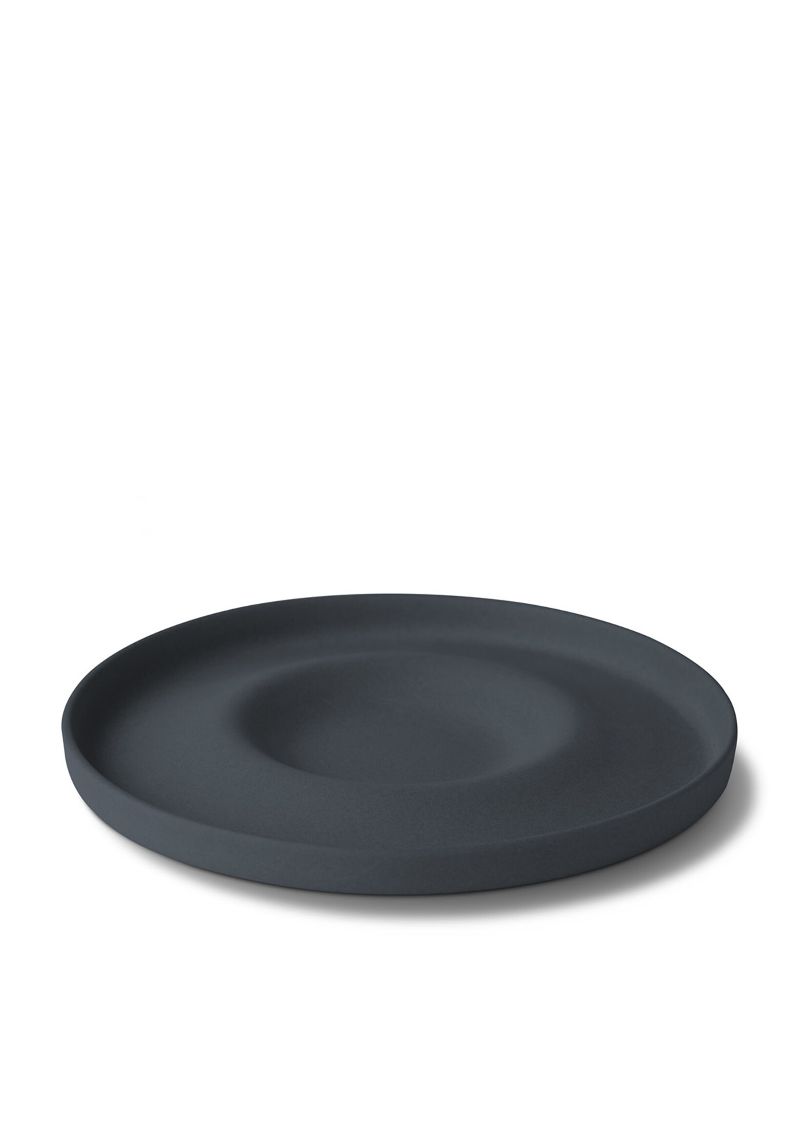 Esma Dereboy Capsule Espresso Saucer Porcelain - Black- Esma Dereboy 10x10x1cm