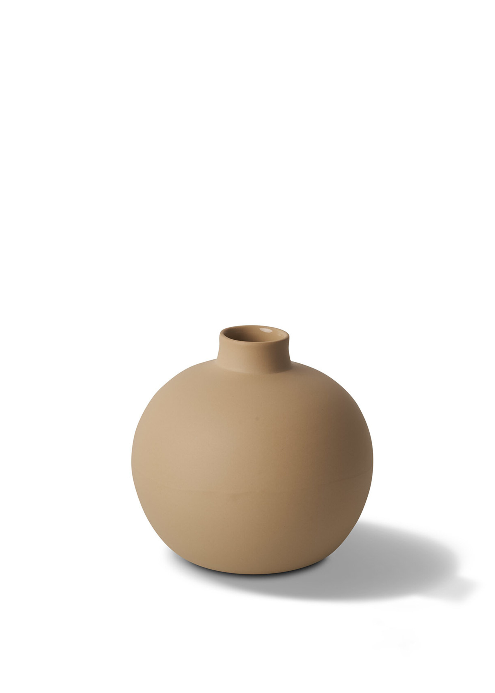 Esma Dereboy Ball Vase Porcelain - Straw- Esma Dereboy 10x10x10cm