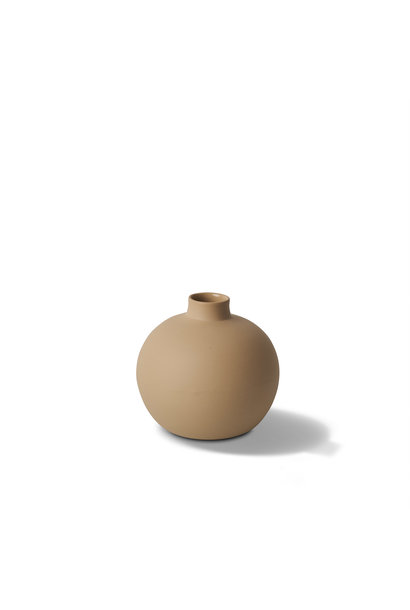 Ball Vase Porcelain - Straw- Esma Dereboy 10x10x10cm