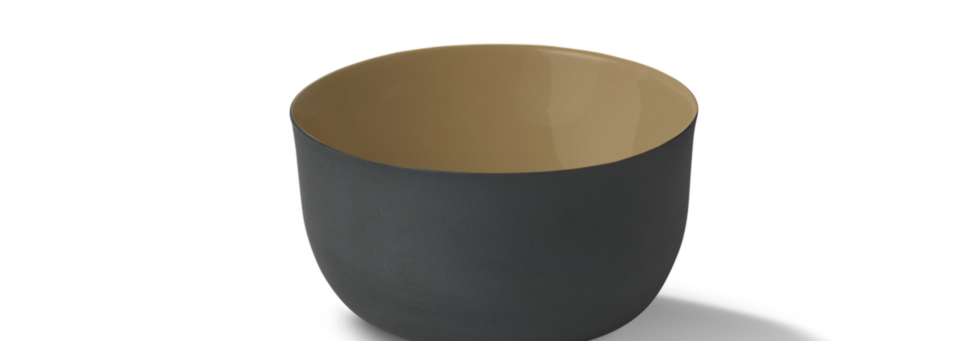 Round Soup Deep Bowl Porcelain – Black&Straw- Esma Dereboy 12.5x12.5x6.5cm