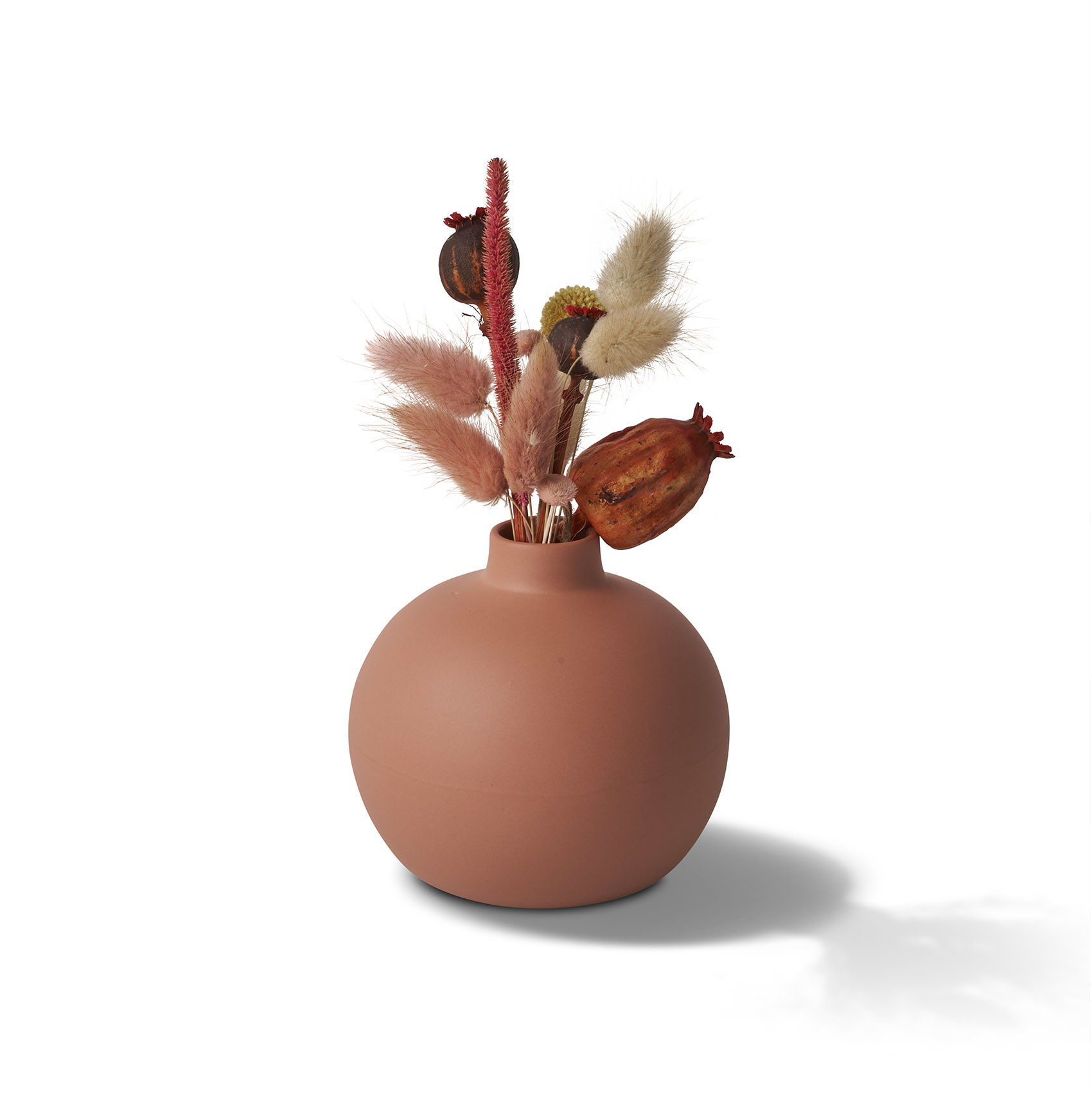 Ball Vase Porcelain - Coral- Esma Dereboy 10x10x10cm-2