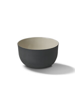 Esma Dereboy Round Soup Deep Bowl Porcelain – Black&Ivory- Esma Dereboy 12.5x12.5x6.5cm
