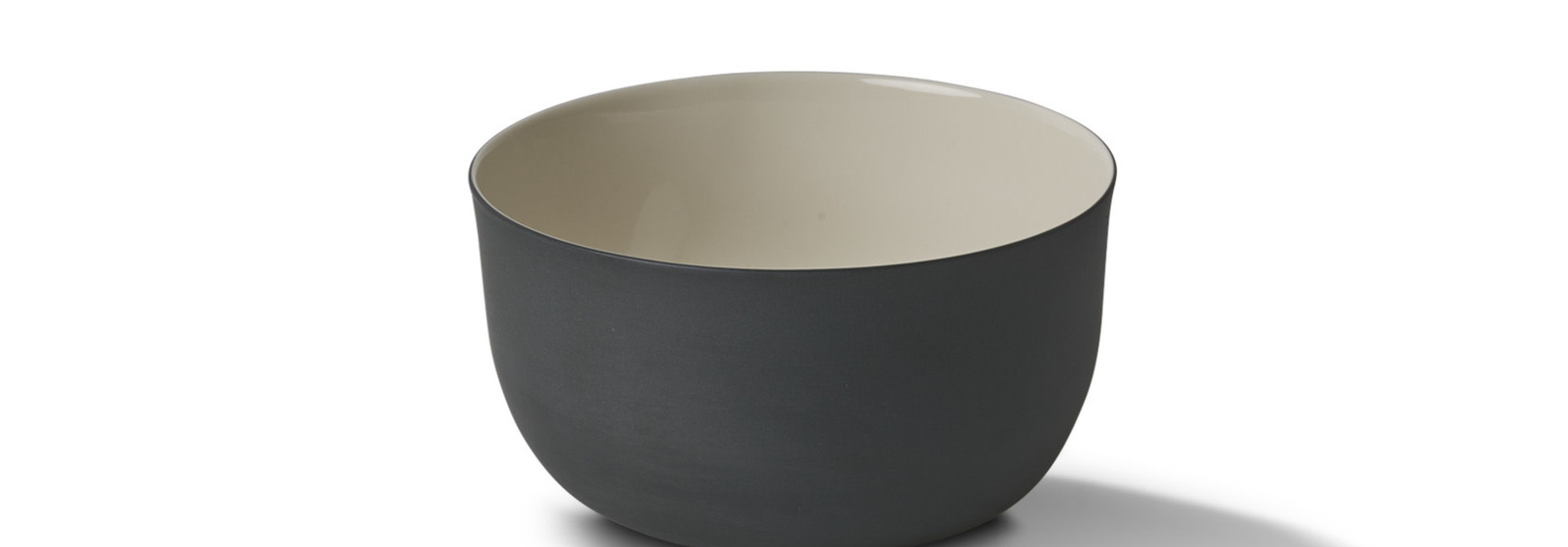 Round Soup Deep Bowl Porcelain – Black&Ivory- Esma Dereboy 12.5x12.5x6.5cm