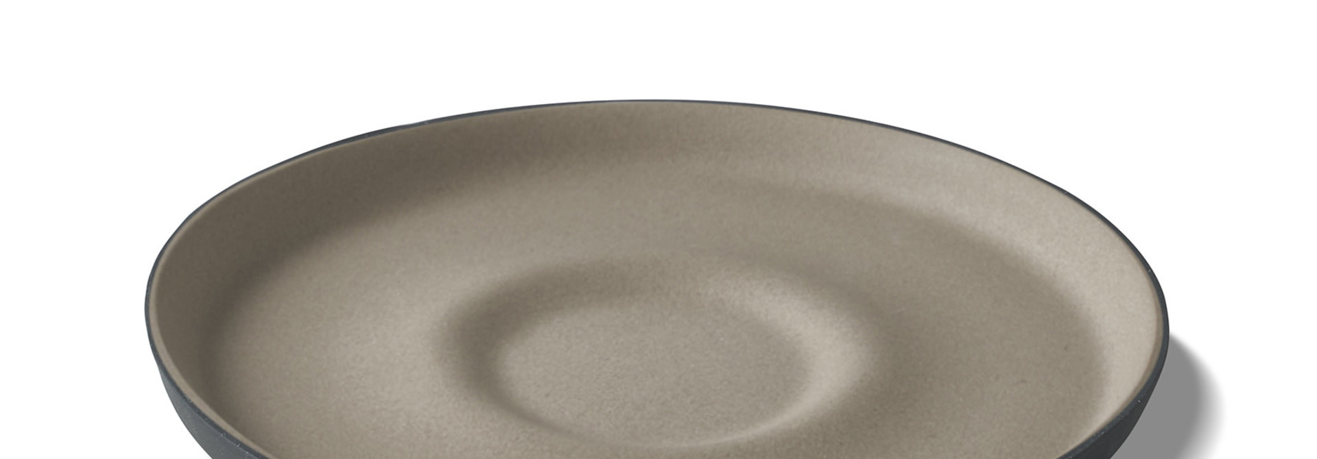 Tube Tea Saucer Porcelain - Black&Rock- Esma Dereboy 14x14x1 cm