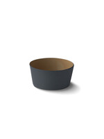 Esma Dereboy Tube Conic Mini Bowl Porcelain - Black&Straw- Esma Dereboy 6x6x3cm
