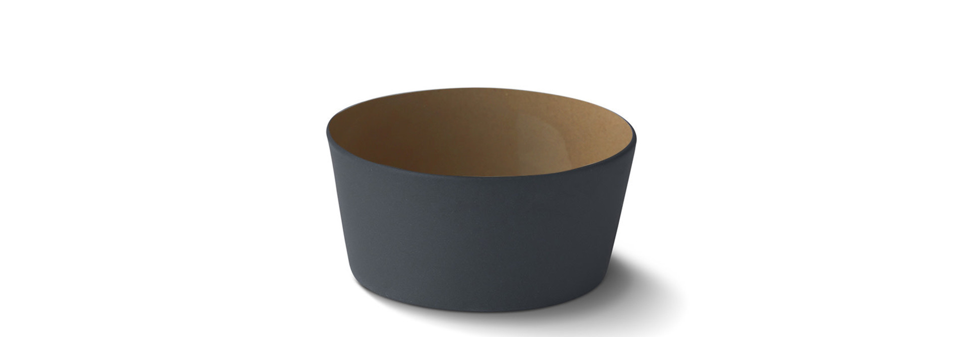 Tube Conic Mini Bowl Porcelain - Black&Straw- Esma Dereboy 6x6x3cm